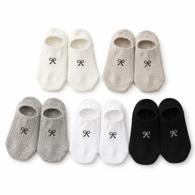 5 Pairs Bow No-Show Socks Set – SHEIN Fast Delivery in 5 Days