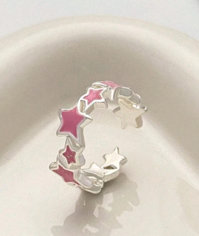 SHEIN Pink Star Open Ring – Fast Delivery in 5 Days