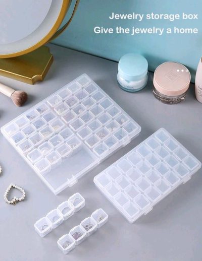 SHEIN Transparent Jewelry Storage Box Organizer – Fast Delivery in 5 Days
