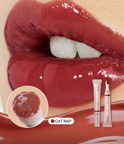 SHEGLAM Lip Gloss – Cat Nap, Glossy Deep Rose Brown Lip Color for Soft Glam Makeup