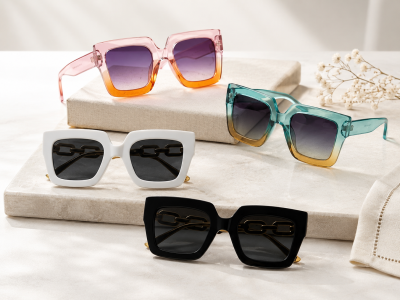 SHEIN Women’s Oversized Square Sunglasses – Gradient Lens Fashion Sunglasses, SHEIN Fast Delivery in 5 Days