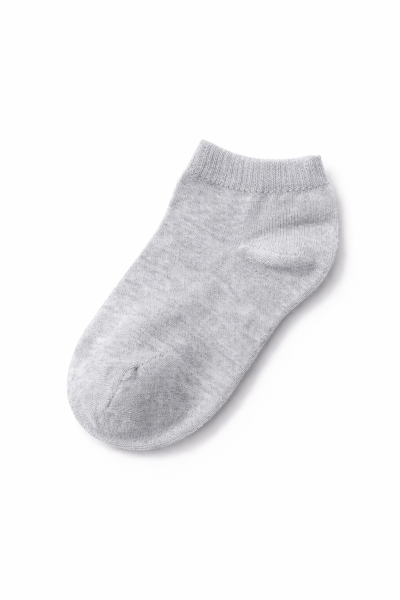 Ankle Socks – Soft Heart Print & Solid Color Short Socks
