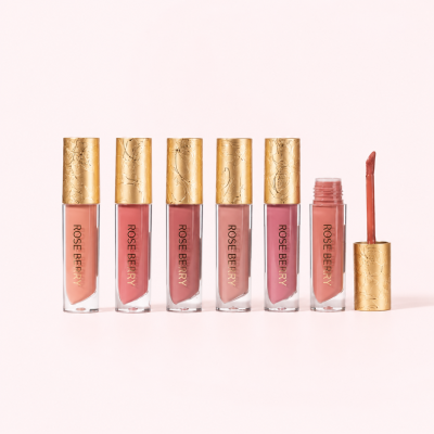 Rose Berry Liquid Lip Gloss Set – Fast Delivery in 5 Days