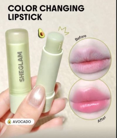 SHEGLAM Color Changing Lipstick – Avocado, Green Lip Balm Stick with Pink Tint Effect