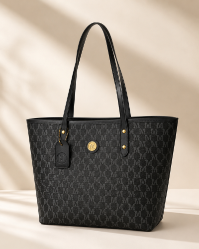 Women’s Black Monogram Tote Bag – SHEIN Fast Delivery in 5 Days