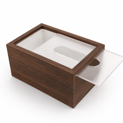 SHEIN Wooden Tissue Box Holder – Rectangular Home Tissue Organizer, Fast Delivery in 5 Days