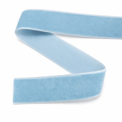 Sky Blue Velvet Ribbon Trim