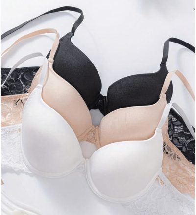 SHEIN Women’s Supportive Bra Set 3 Pieces – Front Buckle Padded Underwear Bras, SHEIN Fast Delivery in 5 Days
