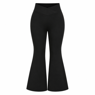 Women’s Black Flare Pants – 4XL Size, SHEIN Fast Delivery in 5 Days