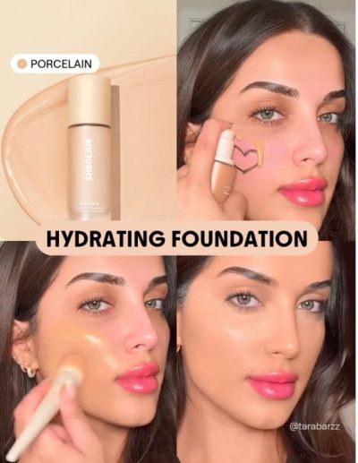 SHEGLAM Skinfinite Hydrating Foundation – Porcelain Moisturizing Liquid Foundation, SHEIN Fast Delivery in 5 Days