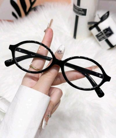 SHEIN Black Oval Fashion Glasses – Fast Delivery in 5 Days