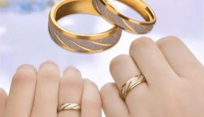 SHEIN Two-Tone Matching Couple Ring Set – Fast Delivery in 5 Days