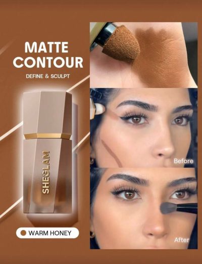 SHEGLAM Matte Contour Stick – Warm Honey Sculpt & Define Cream Contour