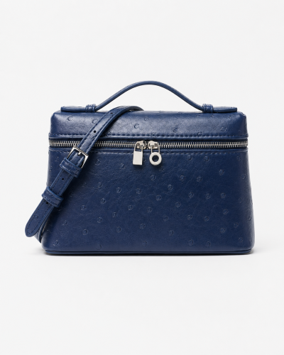 SHEIN Women Navy Embossed Mini Crossbody Bag